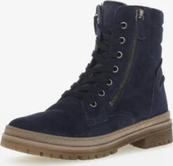 Gabor Enkellaarsjes Veterlaarsjes Dames Donkerblauw