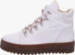 Gabor Enkellaarsjes Veterlaarsjes Dames Natuurwit