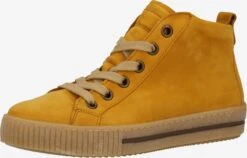Gabor Hoge Sneakers Sneakers Hoog Dames Geel