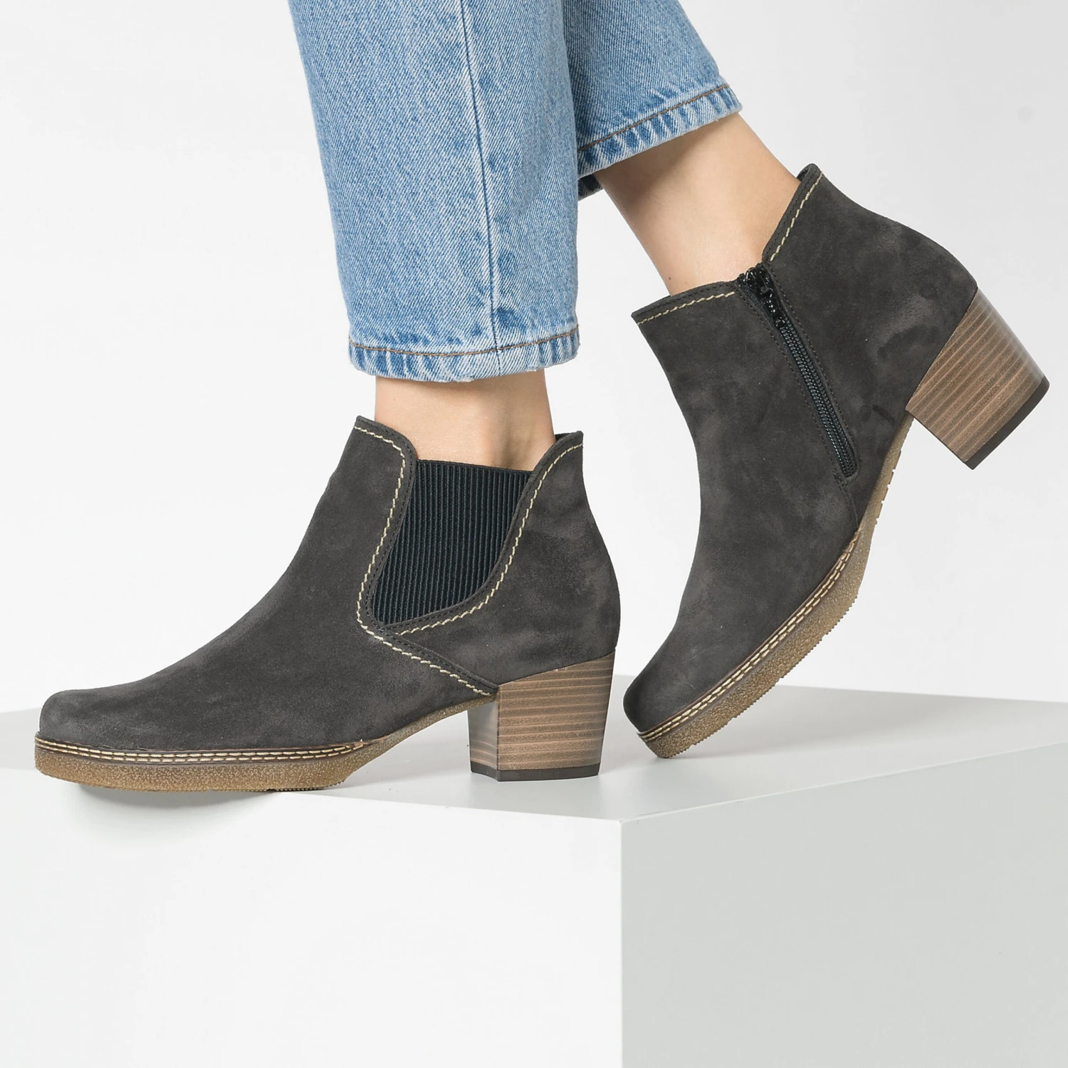 Enkellaarsjes Chelsea boots Dames Antraciet Gabor Enkellaarsjes Chelsea Boots Dames Antraciet -Aanbiedingen Gabor Winkel 490dfc9965a68755068280e02a866dd3