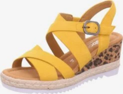 Gabor Sandalen Met Hak Sandaal Dames Geel