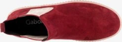 Gabor Enkellaarsjes Chelsea Boots Dames Robijnrood -Aanbiedingen Gabor Winkel 7045653ba3fbec097a29248ac1415967