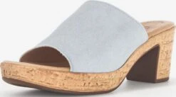 Gabor Sandalen Met Hak Muiltjes Dames Zilvergrijs