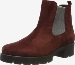 Gabor Enkellaarsjes Chelsea Boots Dames Donkerrood