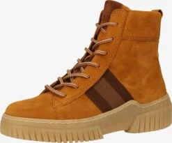 Gabor Enkellaarsjes Veterlaarsjes Dames Goudgeel