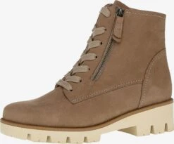 Gabor Enkellaarsjes Veterlaarsjes Dames Cappuccino