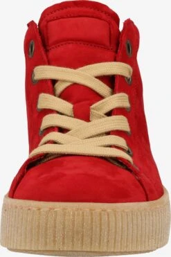 Gabor Hoge Sneakers Sneakers Hoog Dames Vuurrood -Aanbiedingen Gabor Winkel b2fdd62355175008a6be36c168795b53