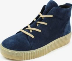 Gabor Enkellaarsjes Veterlaarsjes Dames Blauw