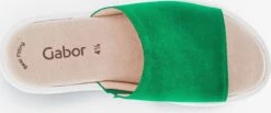 Gabor Plateau Sandalen Muiltjes Dames Groen -Aanbiedingen Gabor Winkel cb078671fab8af3a7e92e58a5c322265