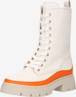 Gabor Enkellaarsjes Veterlaarsjes Dames Crème