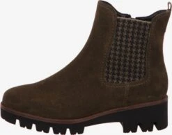 Gabor Enkellaarsjes Chelsea Boots Dames Olijfgroen