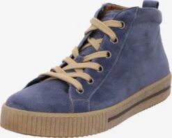 Gabor Enkellaarsjes Veterlaarsjes Dames Duifblauw