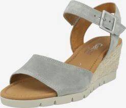 Gabor Sandalen Met Hak Sandaal Dreamvelour Dames Rookgrijs