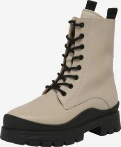 Gabor Enkellaarsjes Veterlaarsjes Dames Donkerbeige