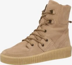 Gabor Enkellaarsjes Veterlaarsjes Dames Lichtbeige